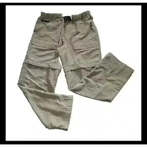 The‎ North Face Mens M Hiking Pants Beige Belted Convertible shorts outdoor